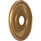 Ekena Millwork Berkshire PVC Ceiling Medallion (Fits Canopies up to 7"), Bright Coat Gold, 16"OD x 3 1/2"ID x 1"P CMP16BEBGL - alternate 3